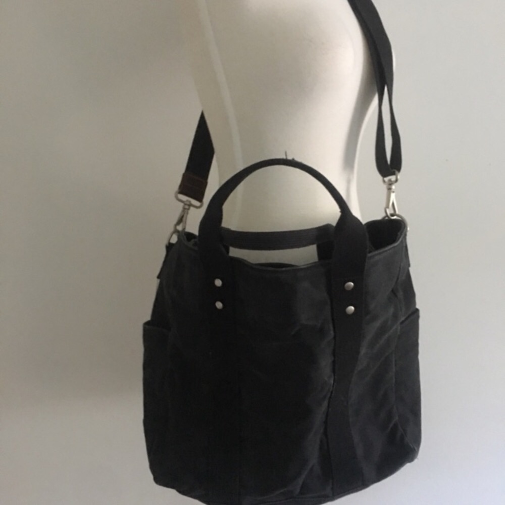 Banana Republic Black canvas bag strap/handles